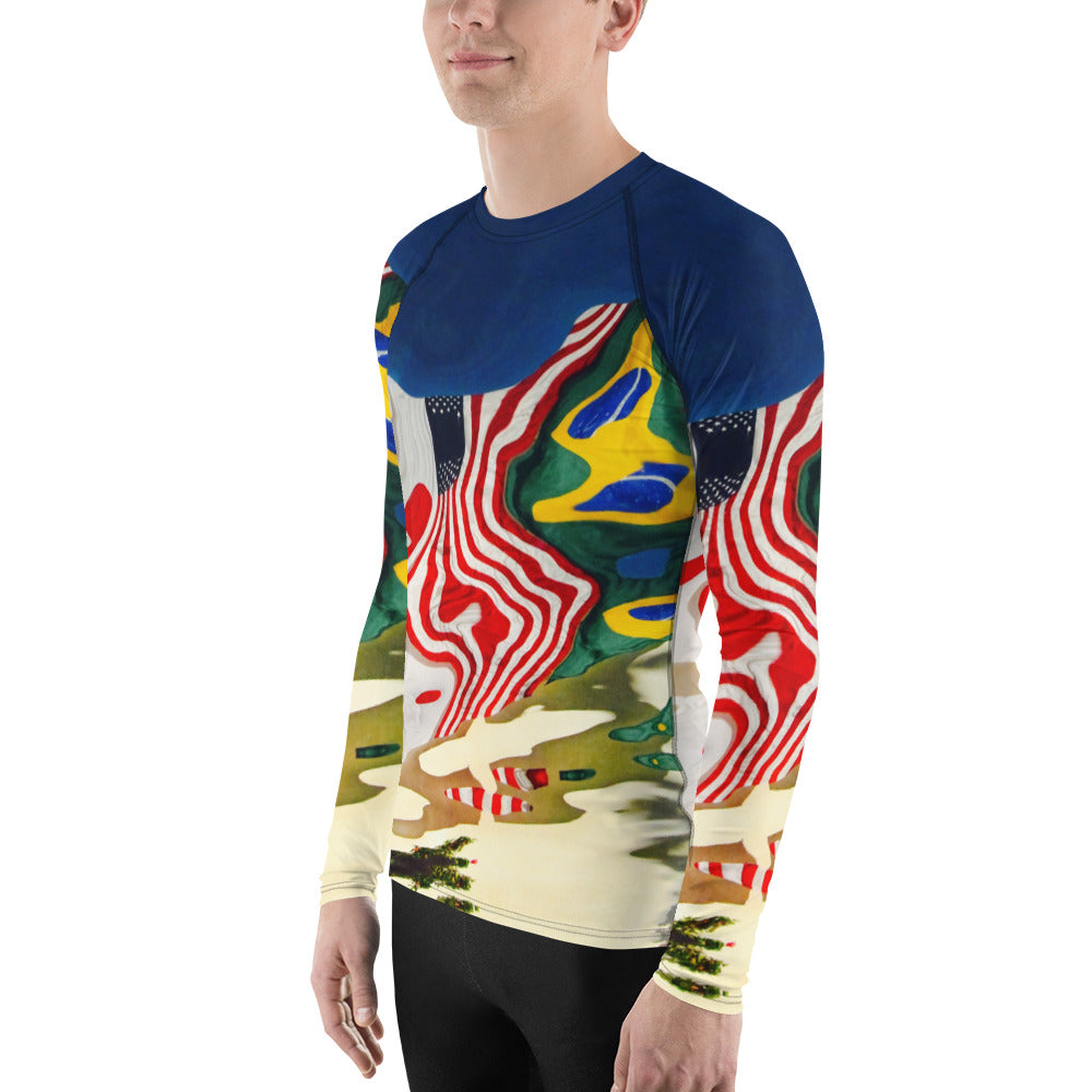 1832 Angel Wing Men's Rash Guard